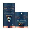 King C. Gillette Shave & Edging Razor Handle + 4 Blades