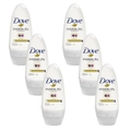 6x Dove Deodorant Underarm Sweat Roll On Invisible Dry Anti - White Marks 50ml