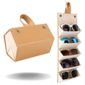 5 Slots Foldable Travel Eye Glasses Sunglasses Organizer Carry Case