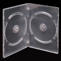 Double Clear 7mm Slim Quality CD DVD Cover Cases - Slimline Spine DVD case