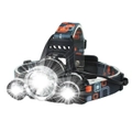 LED 3 Lights Wide Range Headlamp Torch - USB Rechargeable