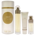 360 by Perry Ellis for Women - 3 Pc Gift Set 3.4oz EDT Spray, 0.25oz EDT Spray 3oz Shower Gel