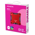 Adata SD620-512GCRD SD620 512GB Red External Solid State Drive, Shock Resistance, USB3.2