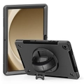 Pisen HDTA9PLUS Rugged Samsung Galaxy Tab A9+ 11" Case Black Built-in-Kickstand DropProof