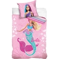 Barbie Mermaid Glitter Quilt Cover Set - Single Bed
