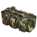 3-in-1 Army-Style Duffel Bag 90 L Camouflage vidaXL