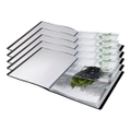 5x Leitz PP Recycle A4 Non-Refillable 20-Pocket Display Book File Organiser BLK