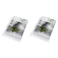 2x 25pc Leitz Recycle Maxi Plastic A4 File Document Sleeve Sheet Protector Clear