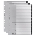5x Leitz PP Recycle Indices & Dividers A-Z Tab A4 File Document Organiser Black