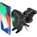 iOttie Easy One Touch Wireless Qi Fast Charge Car Mount Kit -- Fast Charge: Samsung Galaxy S10 S9 Plus S8 S7 Edge Note 8 5 - Standard Charge: IPhone X