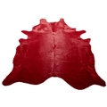 NSW Leather Cherry Cow Hide Rug