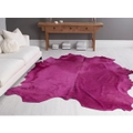 NSW Leather Fuschia Dyed Cow Hide Rug