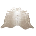 NSW Leather Ivory Dyed Cow Hide Rug