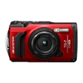 OM System Tough TG-7 Digital Camera (Red) - Black