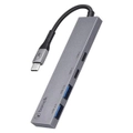 Bonelk Long-Life USB-C 4-in-1 Multiport Slim Hub (Grey) [ELK-80048-R]