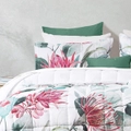Bianca Nikita Polyester Coverlet/2x Pillowcases Bedding Set White