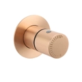 Watermark Round Shower Mixer Brass Hot Cold Water Tap Valve Brushed Rose Gold
