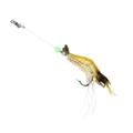 Luminous Artificial Shrimp Fishing Lure with Hook - Yellow Black