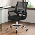 ALFORDSON Mesh Office Chair Mid Back Black