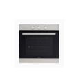 Euro Appliances Oven Multifunction 60cm Electric Black Glass with Stainless Steel Trim EO6004ASX