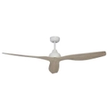 Brilliant Bahama 52 In DC Ceiling Fan White/Whitewash Timber [19587/37]