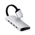 SATECHI USB-C Dual 4K HDMI Multimedia Adapter for Macbook -Silver [ST-TCDMMAS]
