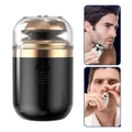 2 IN 1 Mini Portable Electric Capsule Shaver Nose Hair Trimmer Rechargeable Electric Beard Scraper Knife For Men's Travel Razor