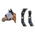 Flymask+Fly Boots To Match Kit Fly Mask Flyveil W/Ear Protector Ballistic Full