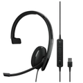 EPOS - Sennheiser ADAPT 130T USB II, On-ear, single-sided USB-A headset with in-line call control and foam earpad. Optimised for UC