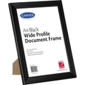 Carven Wide Profile Document Frame A4 Black