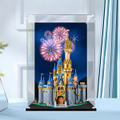 Display Case for Lego 43222 Disney Castle_with background