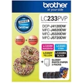 Brother LC233PVP Combo Pack with 40 Sheets of 6x4 Photo Paper for Brother DCPJ4120DW, DCPJ562DW, MFCJ4620DW, MFCJ480DW, MFCJ5320DW, MFCJ5720DW, MFCJ680DW, MFCJ880DW Printer [LC233PVP]
