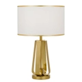 Laila 1 Light Table Lamp Antique Gold & Ivory - LAILA TL-AGIV