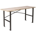 Steel Frame Work Table 850 x 1650 x 600mm Natural Timber