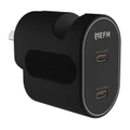 EFM 35W Dual Port Wall Charge with Power Delivery and PPS (Black) - Black
