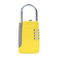 3 PCS Key Safe Box Password Lock Keys Box Metal Lock Body Padlock Type Storage Mini Safes (Yellow)