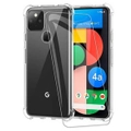For Google Pixel 4A 5G Crystal Clear Case Shockproof Tough Air Cushion Gel Transparent Bumper Cover + FREE Tempered Glass Scrreen Protector