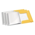 3PK Leitz Cosy 3-Flap A4 Document Folder & Display Book File Organiser Yellow