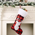 2 PCS Christmas Stocking Ornament Gift Bag Pendant - Antlers