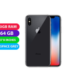 Apple iPhone X (64GB, Space Gray) - AS New