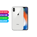 Apple iPhone X Australian Stock (256GB, Silver) - Refurbished (Excellent)