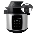Healthy Choice 6L 2-in-1 1500W Air Fryer & 1000W Pressure Cooker Silver