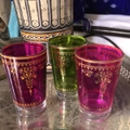 Fez Furniture & Homewares Moroccan Mixed Colours Tea Glasses - Set of 6