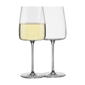 6pc Ecology Epicure Stemmed 450ml/22cm White Wine Glasses Drinkware Set Clear