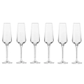 6pc Krosno Avant-Garde 180ml Champagne/Sparkling Wine Flutes Barware Glass Set