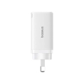 Baseus Gan5 Fast Charger 65W 2 USB-C 1 USB-A White