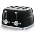 Smeg 50s Retro Style 4 Slice Toaster Black TSF03BLAU