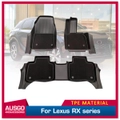 5D TPE Door Sill Covered Car Floor Mats for Lexus RX Series RX350 / RX350h / RX500h 2022-Onwards Car Mats with Detachable Carpet