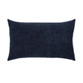 Amalfi Bellanger Chenille & Feather Cushion Dark Blue 30x50cm
