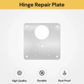 EZONEDEAL Cabinet Hinges Repair Plate,Stainless Steel Kitchen Cupboard Door Hinge Repair Plate Kit